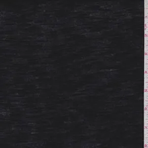 3 YD PC-Jet Black Rayon Tissue Jersey Knit Fabric