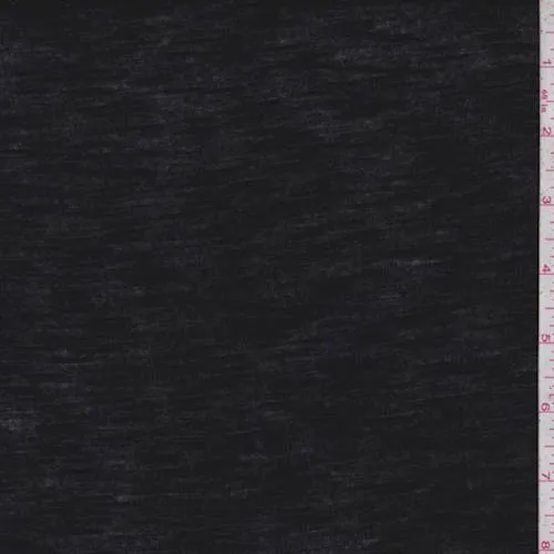 3 YD PC-Jet Black Rayon Tissue Jersey Knit Fabric
