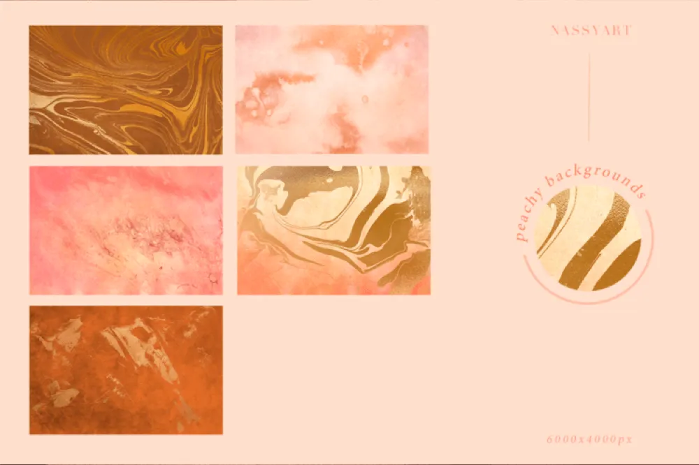 5 Free Peach and Cream Textures