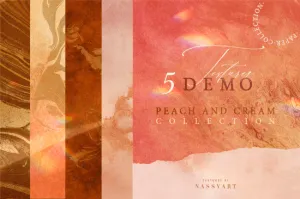 5 Free Peach and Cream Textures