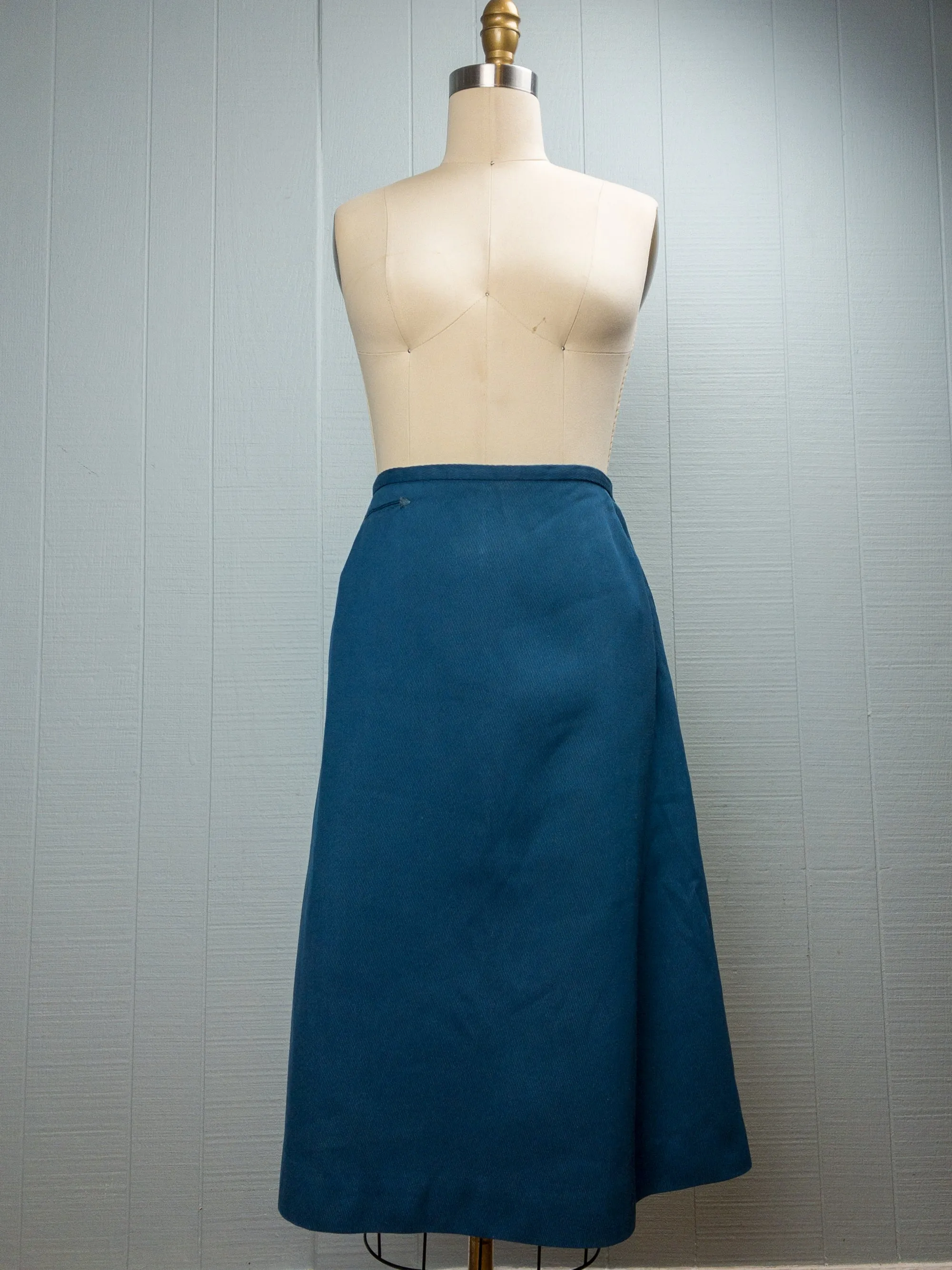 50s Ocean Teal Skirt | M