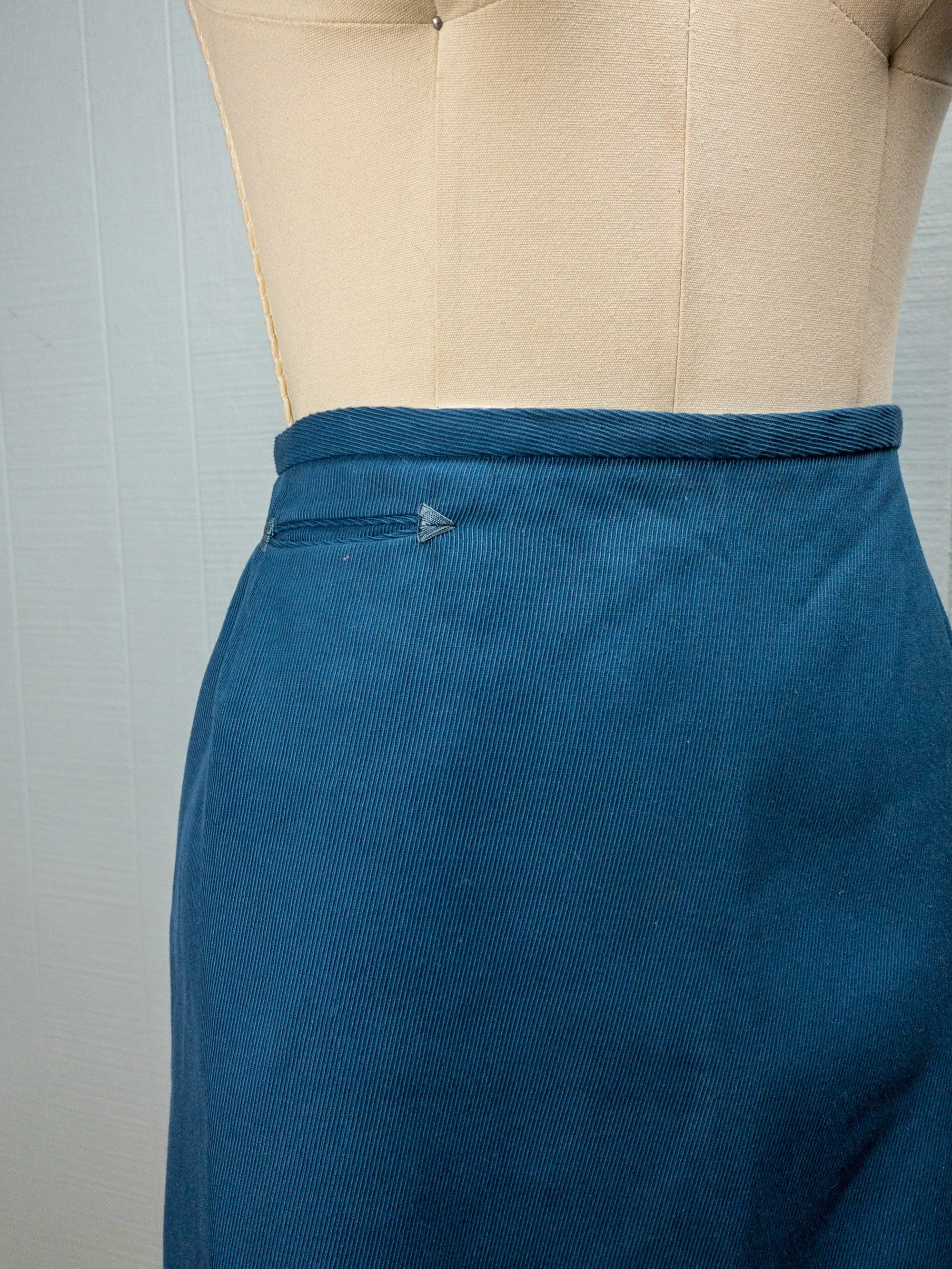50s Ocean Teal Skirt | M