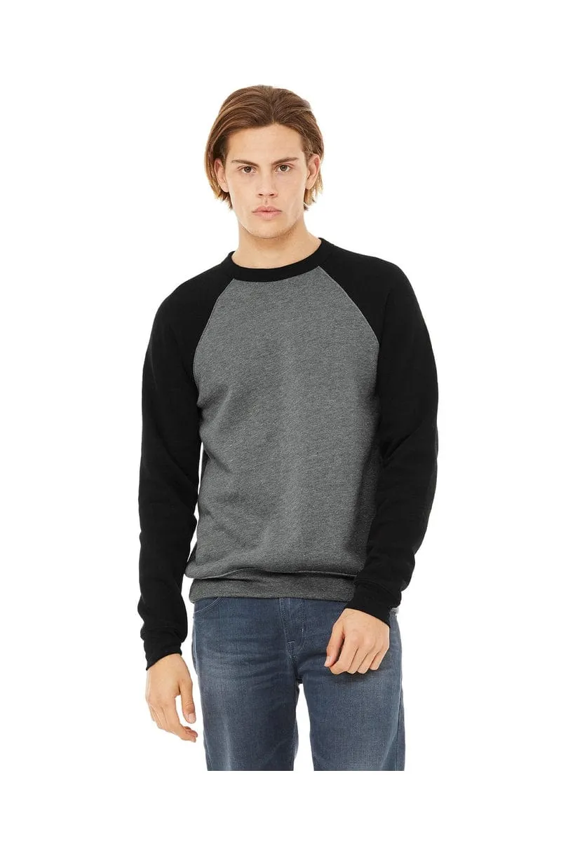 Bella Canvas 3901: Unisex Sponge Fleece Raglan Sweatshirt