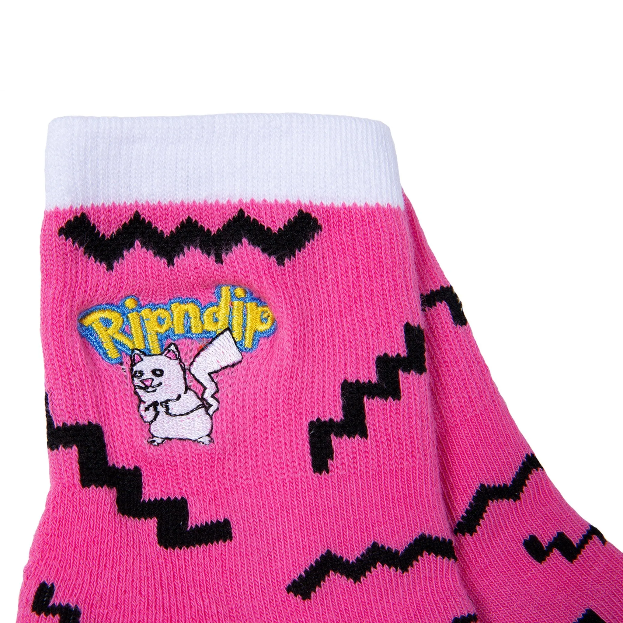 Catch Em All Mid Socks (Pink)