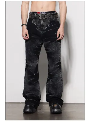 Clean Fit Damaged Jeans