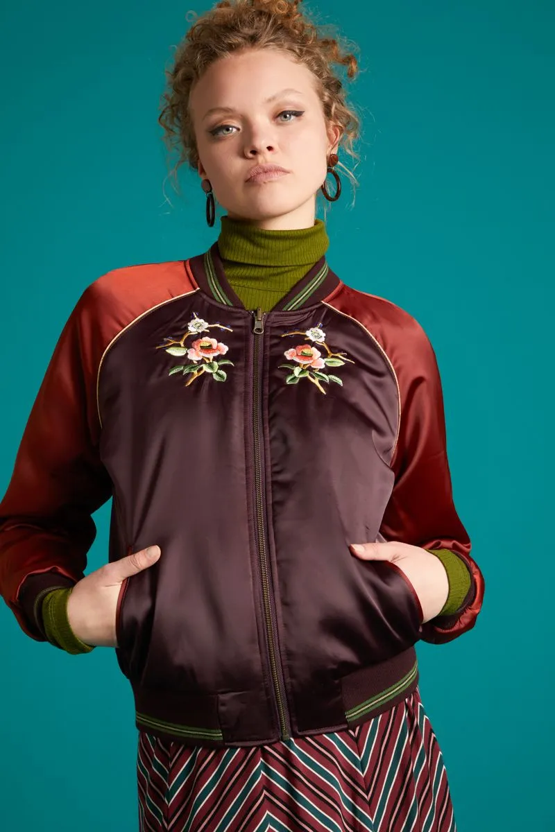 Dubbelzijdig draagbare bomberjack | King Louie reversible bomber jacket cherrybird