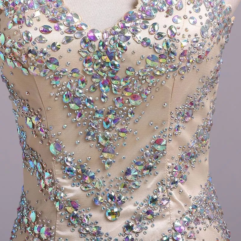 Floor Length Sweetheart Sequined Mermaid Prom Evening Dress