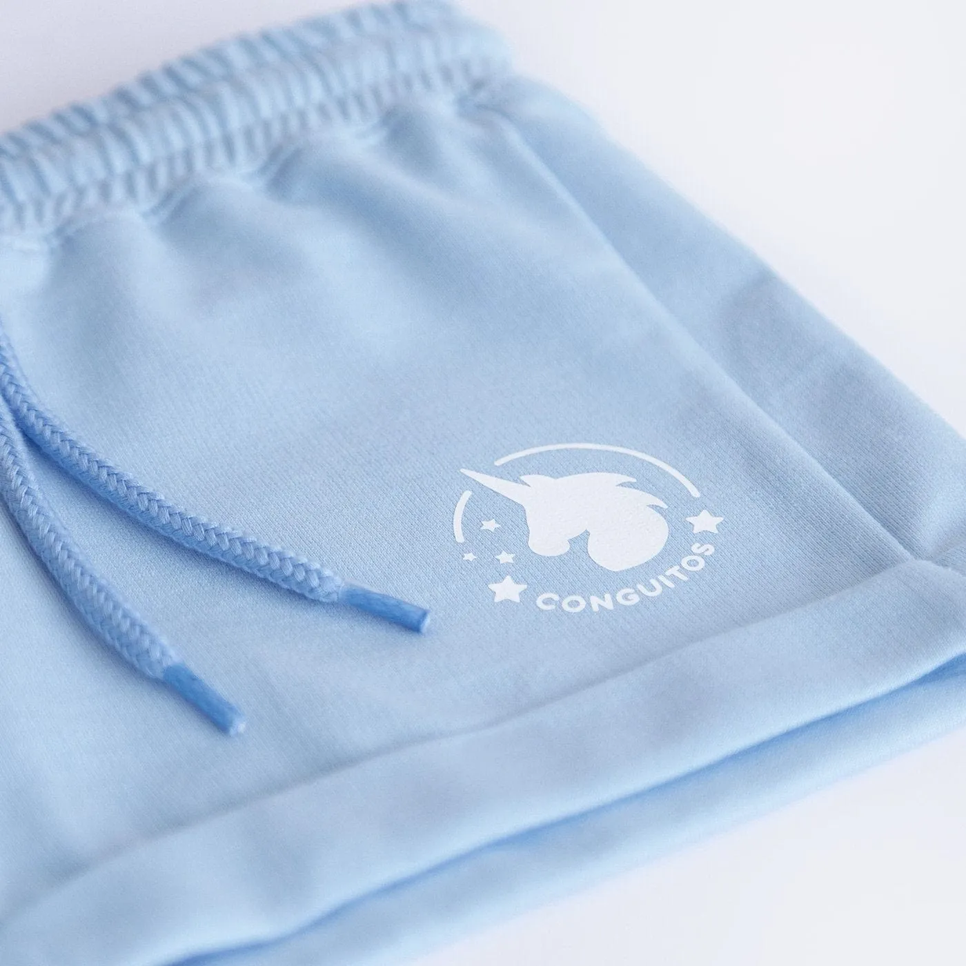 Girl's Light Blue Running Shorts