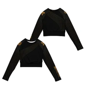 Golden Waves Women's Longsleeve Crop Top