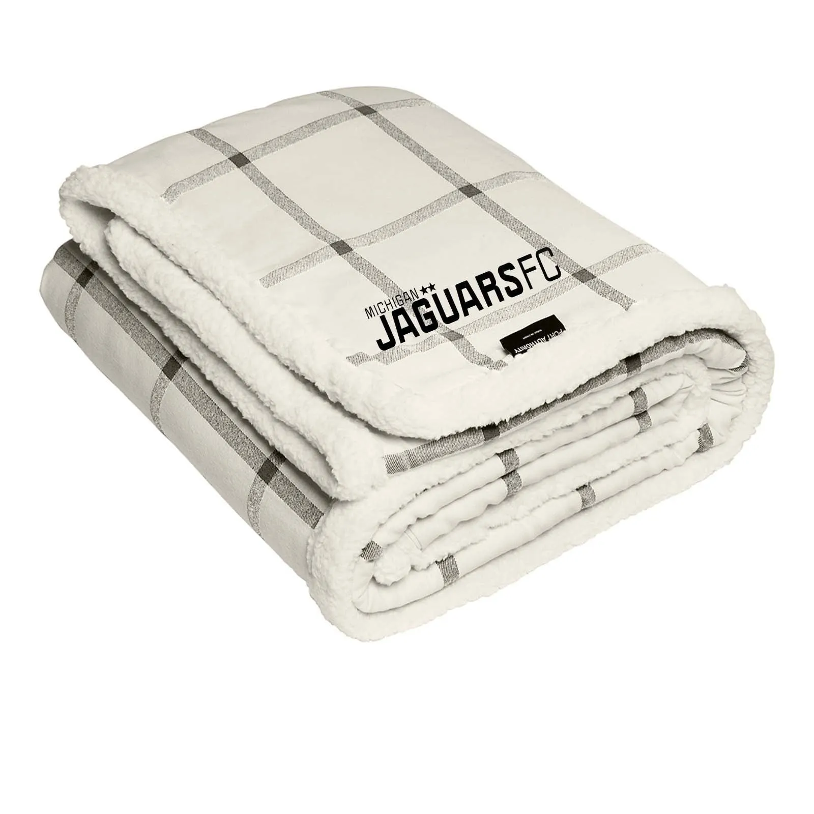 Jaguars Port Authority® Flannel Sherpa Blanket Embroidery