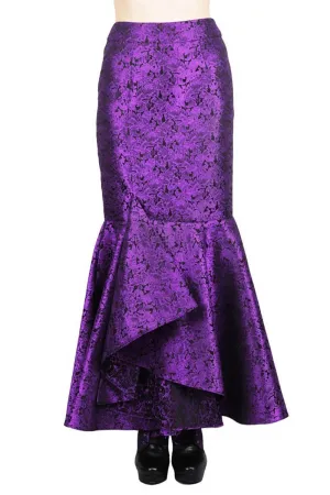 Jeanelle Gothic Brocade Ruffle Skirts