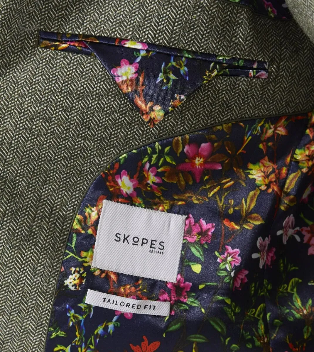 Jude Sage Herringbone Jacket