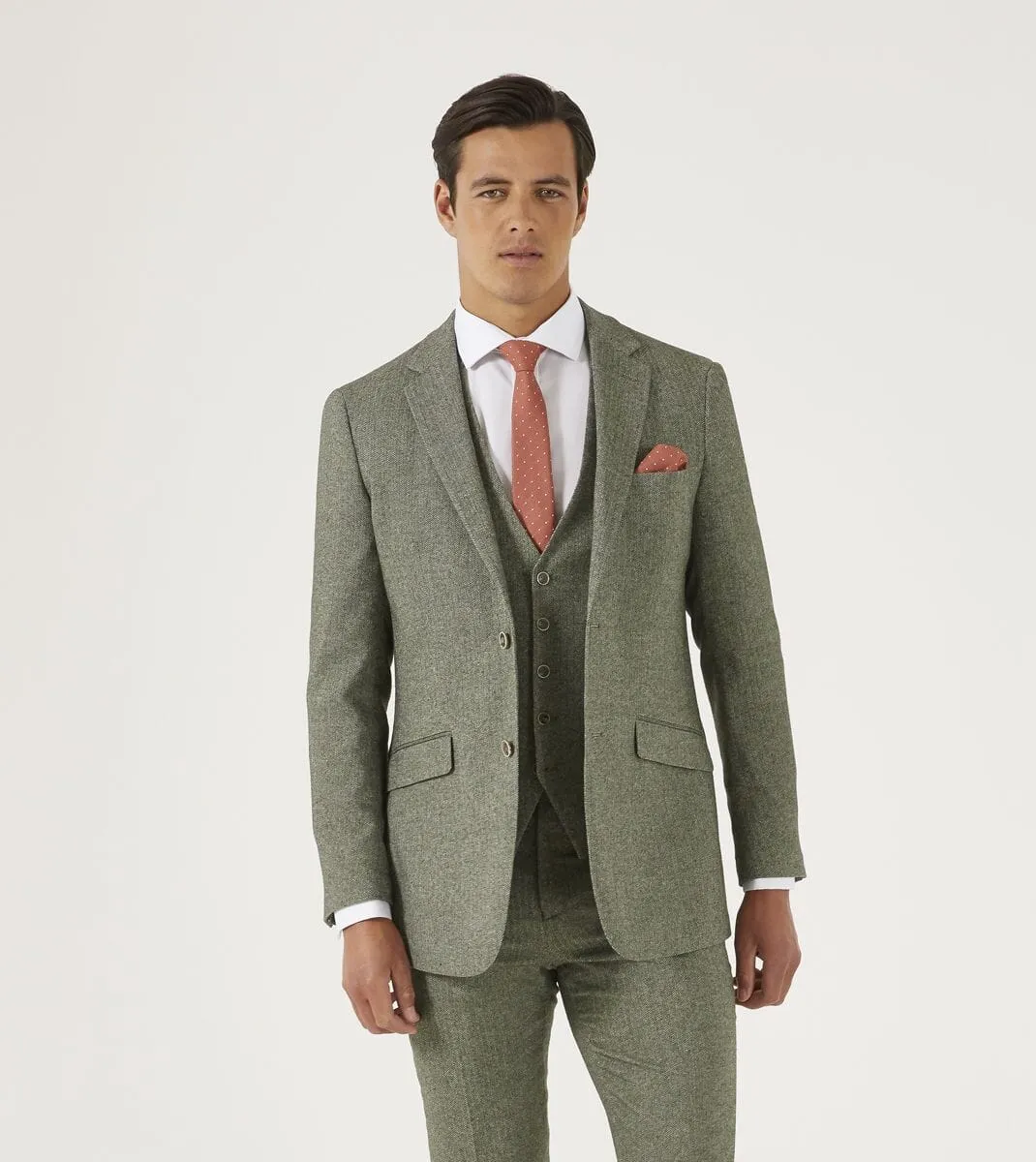 Jude Sage Herringbone Jacket