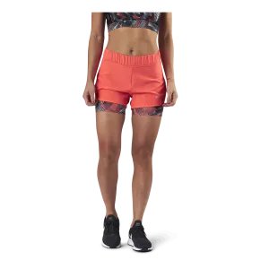 Judie Aop Loose Training Shorts Red