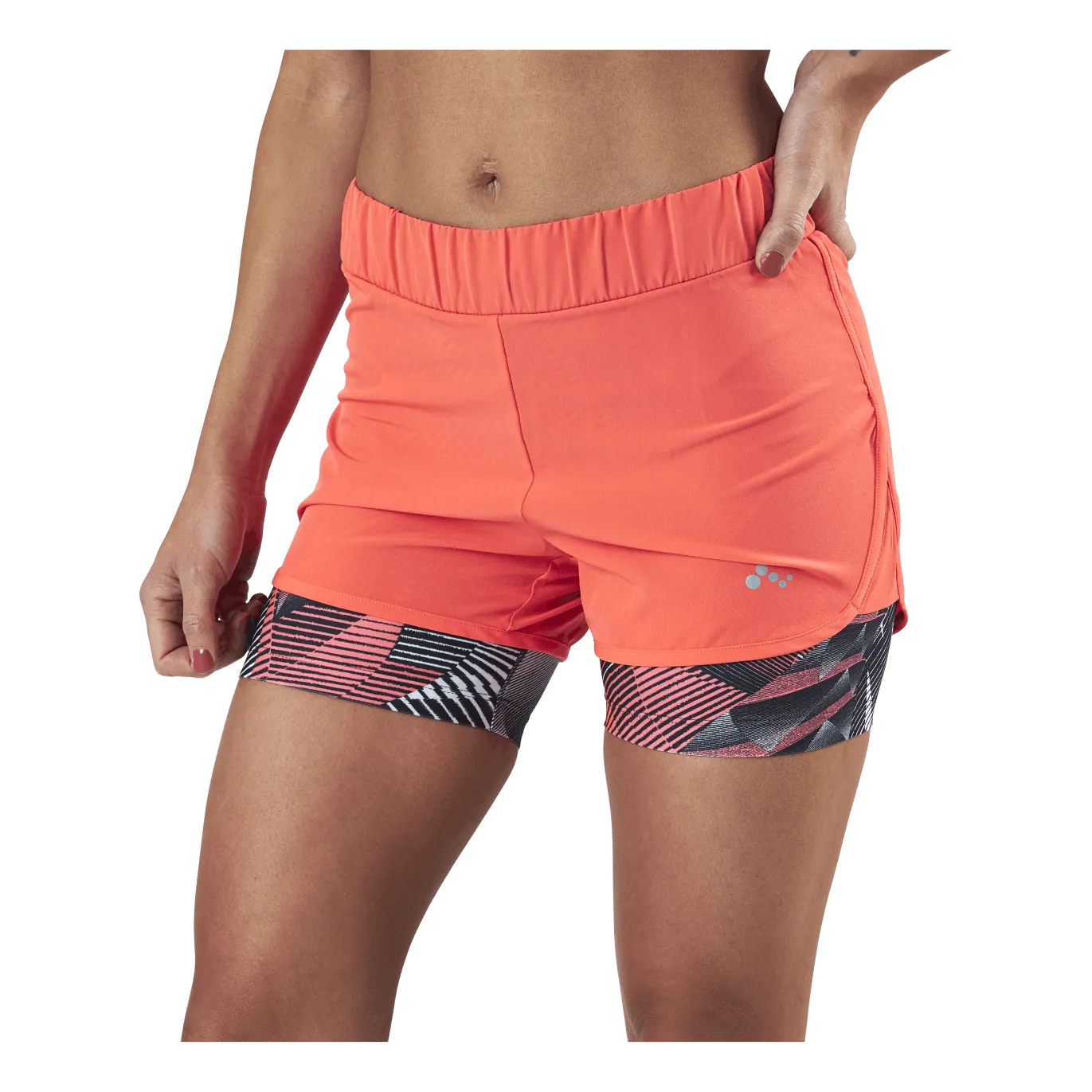 Judie Aop Loose Training Shorts Red