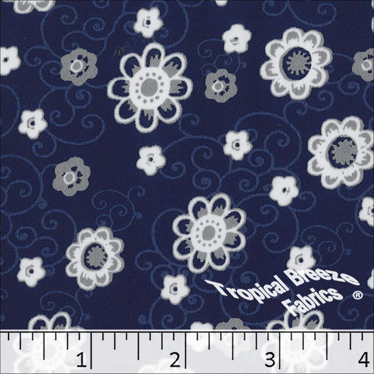 Koshibo Floral Print Polyester Fabric 048320