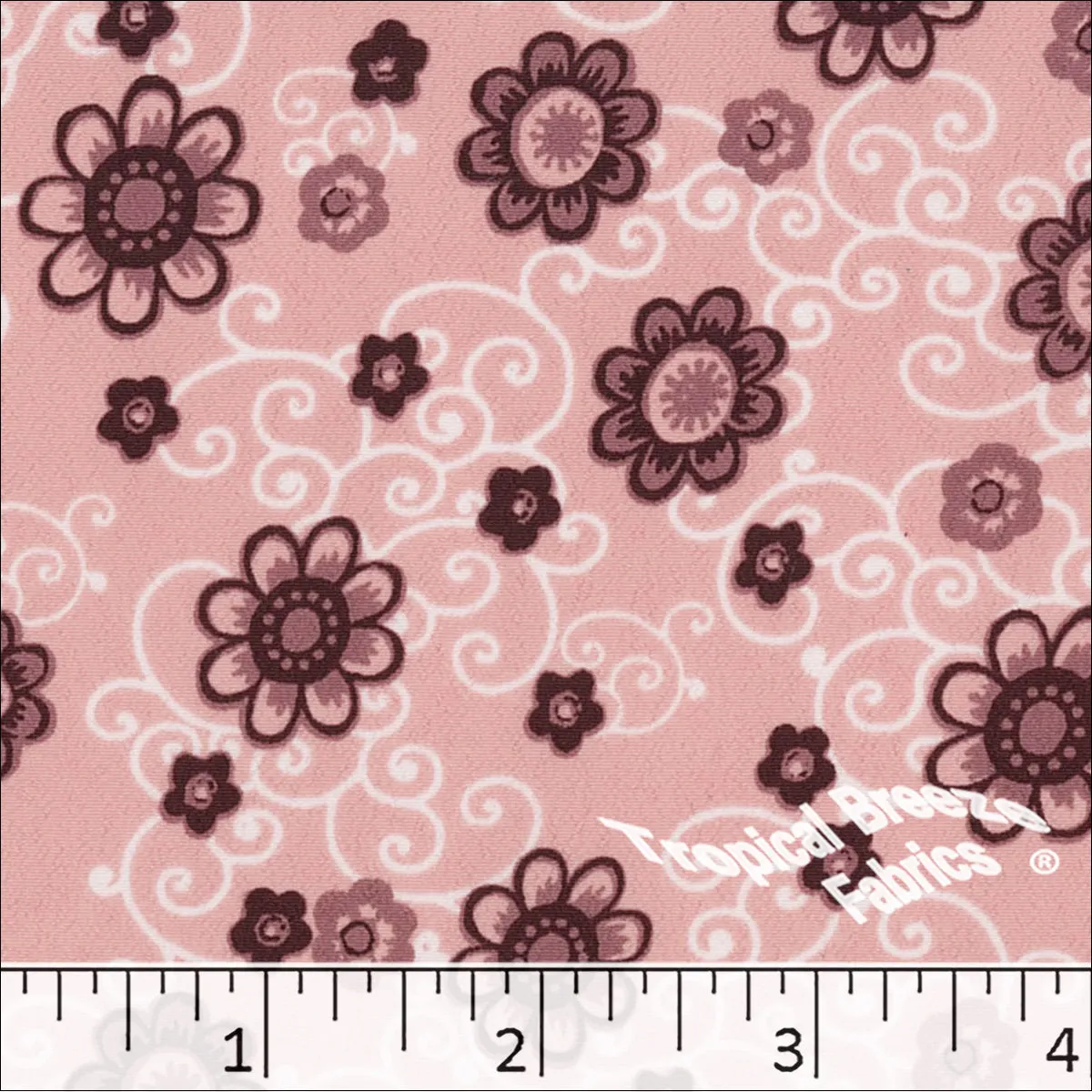 Koshibo Floral Print Polyester Fabric 048320