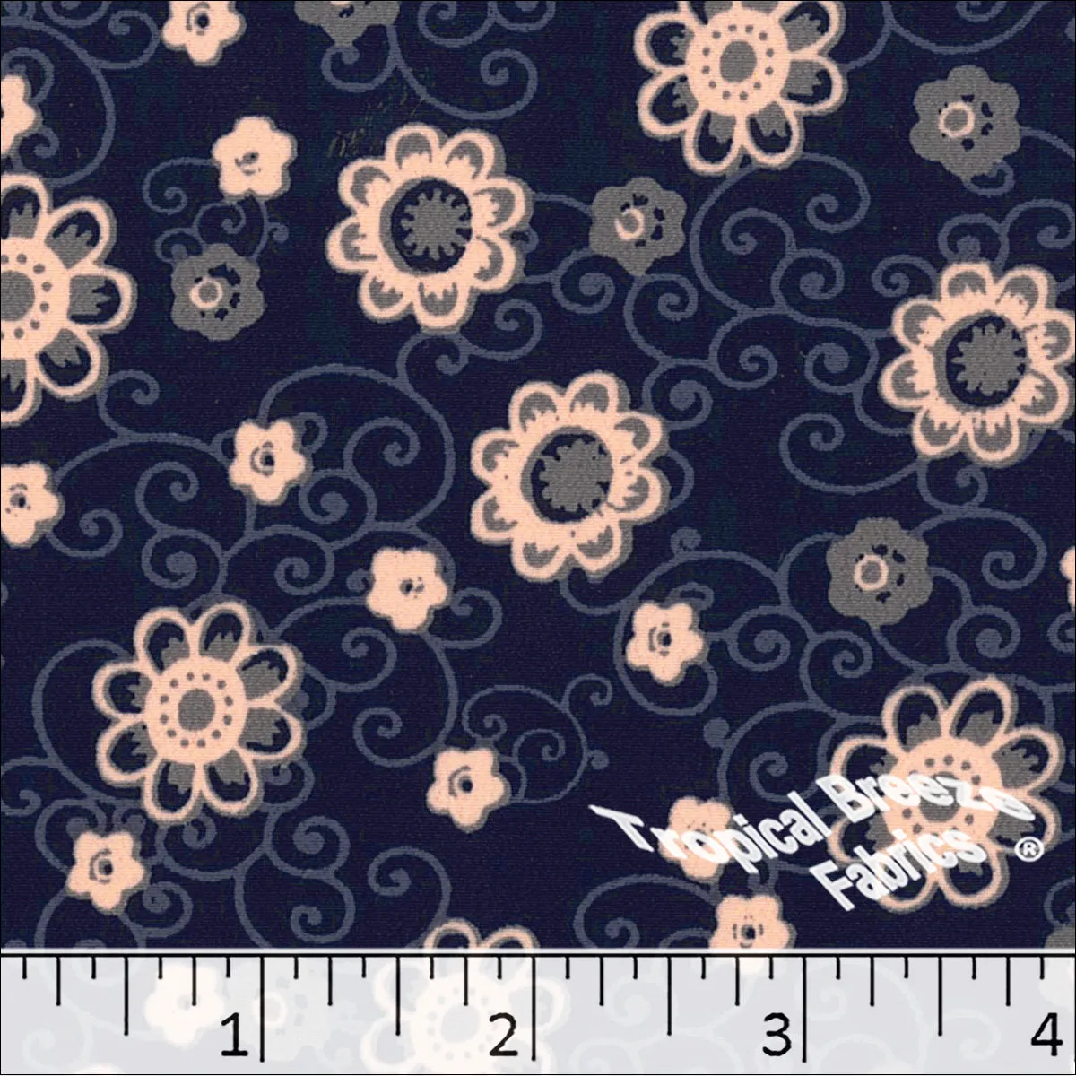 Koshibo Floral Print Polyester Fabric 048320
