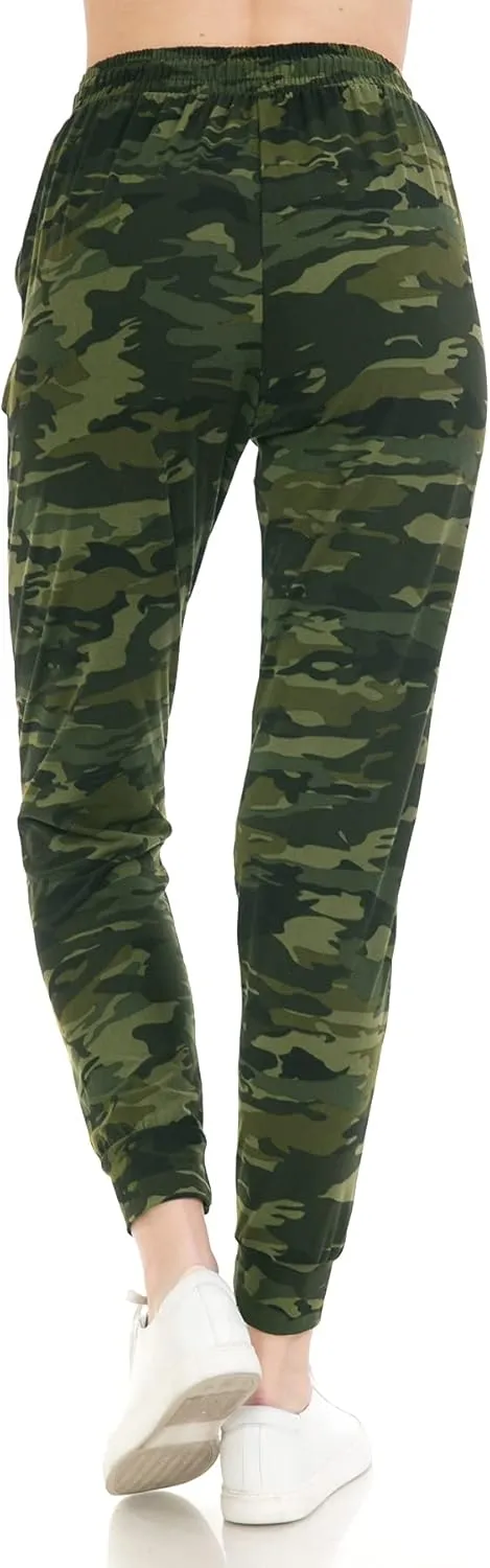 Leggings Depot Women's Jogger Track Cuff Sweatpants with Pockets for Yoga, Workout