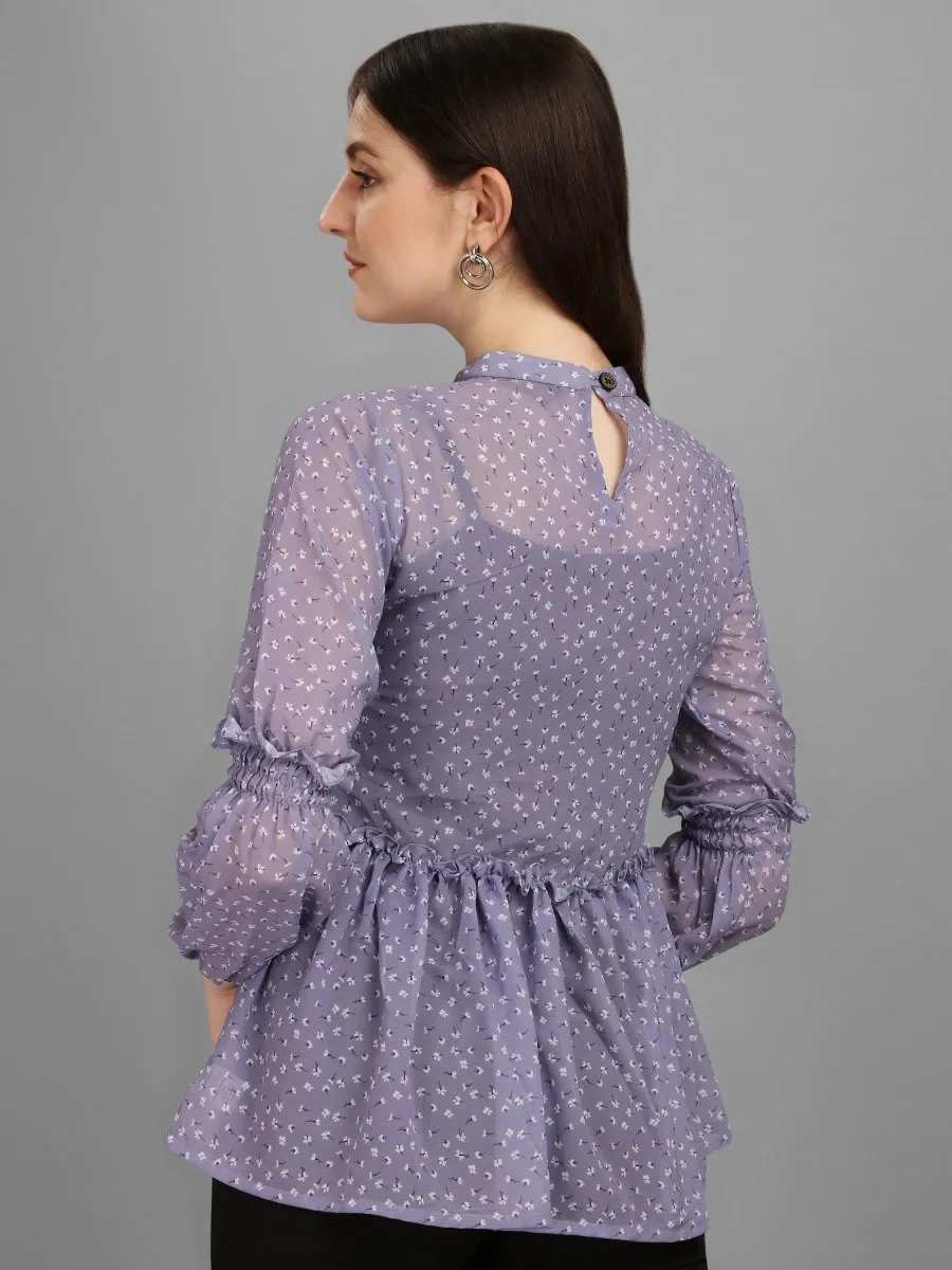 Minimal Lavender Women's Top