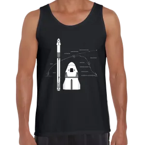 NASA SpaceX Falcon 9 Dragon Launch & Land Space Geeks 2020 Tank Top