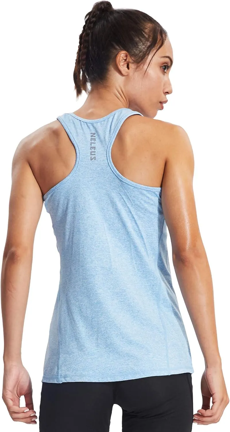 NELEUS Women's Workout Tank Top Racerback Yoga Tanks Athletic Gym Shirts