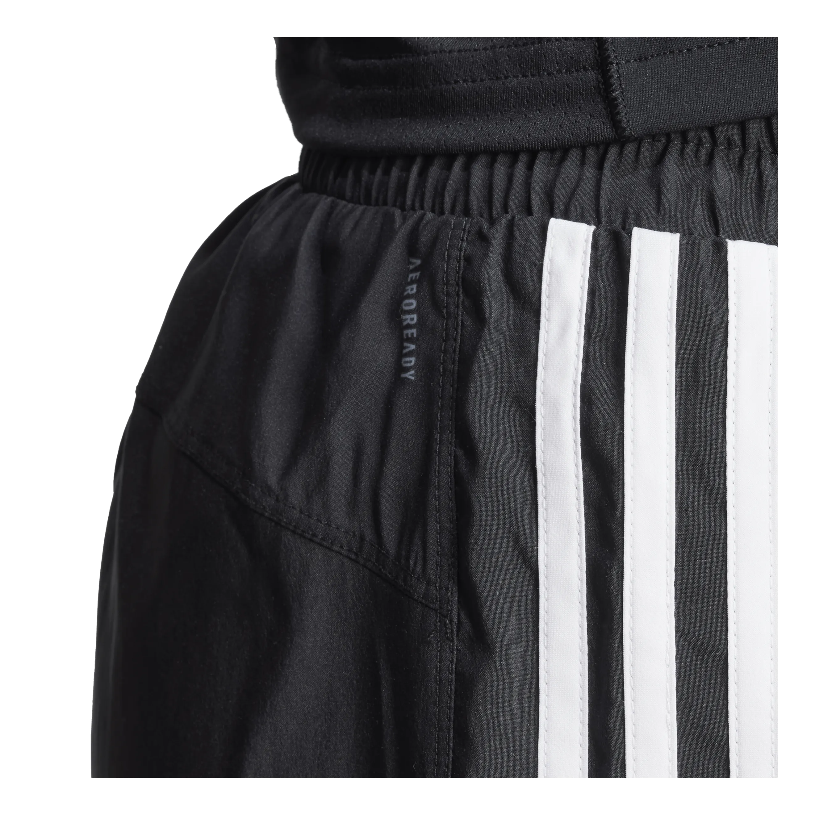 Pacer Training 3-Stripes Woven High-Rise Shorts Black / White