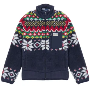 Polo Ralph Lauren Snowflake Fairisle Knit Jumper Cruise Navy