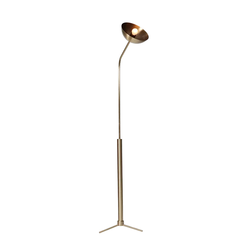 Rhythm Floor Lamp Brass Dome