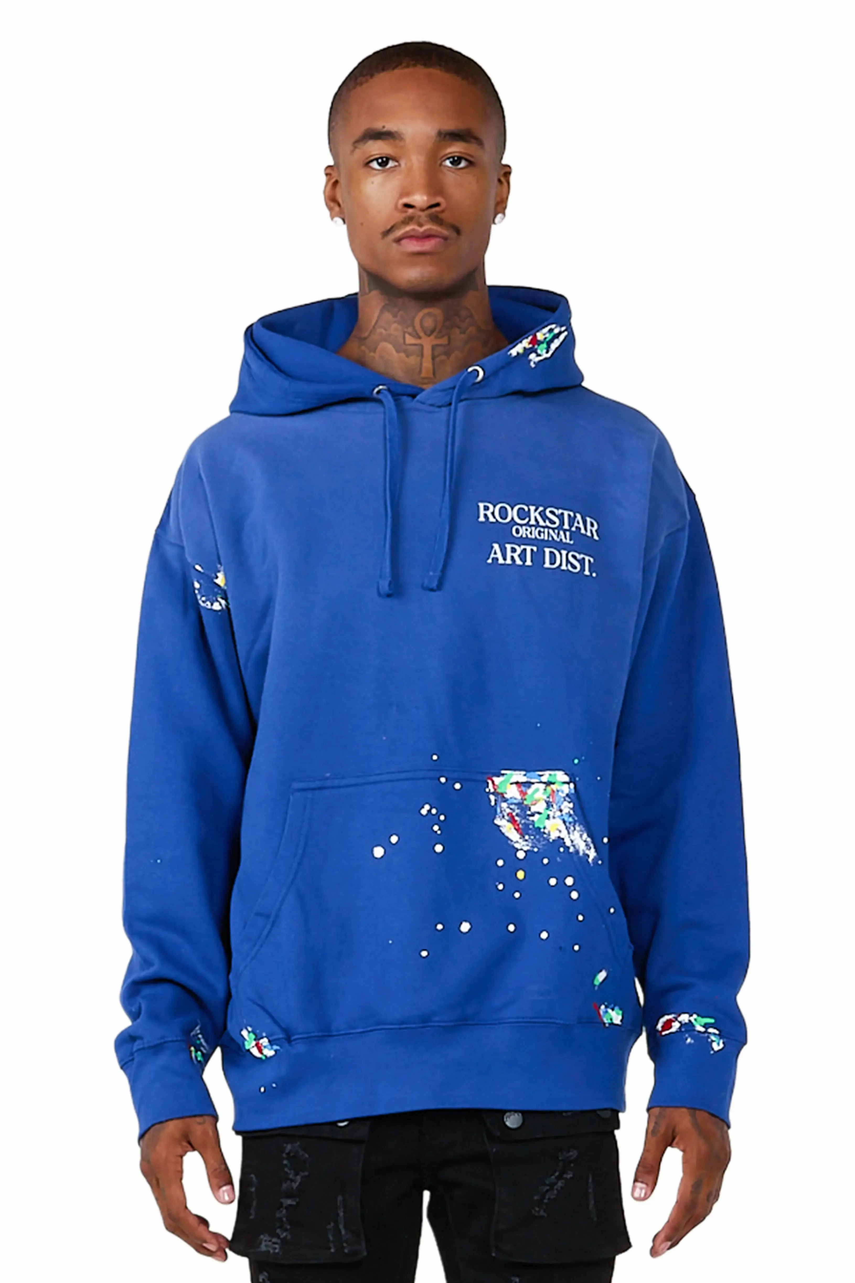 Rockstar Art Dist. Royal Graphic Hoodie
