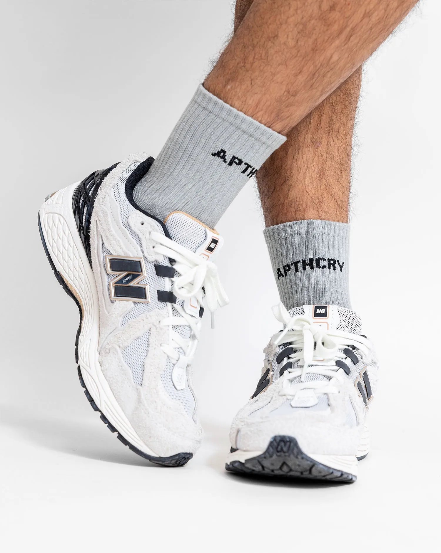 Shin Logo Mid-Length - Gray