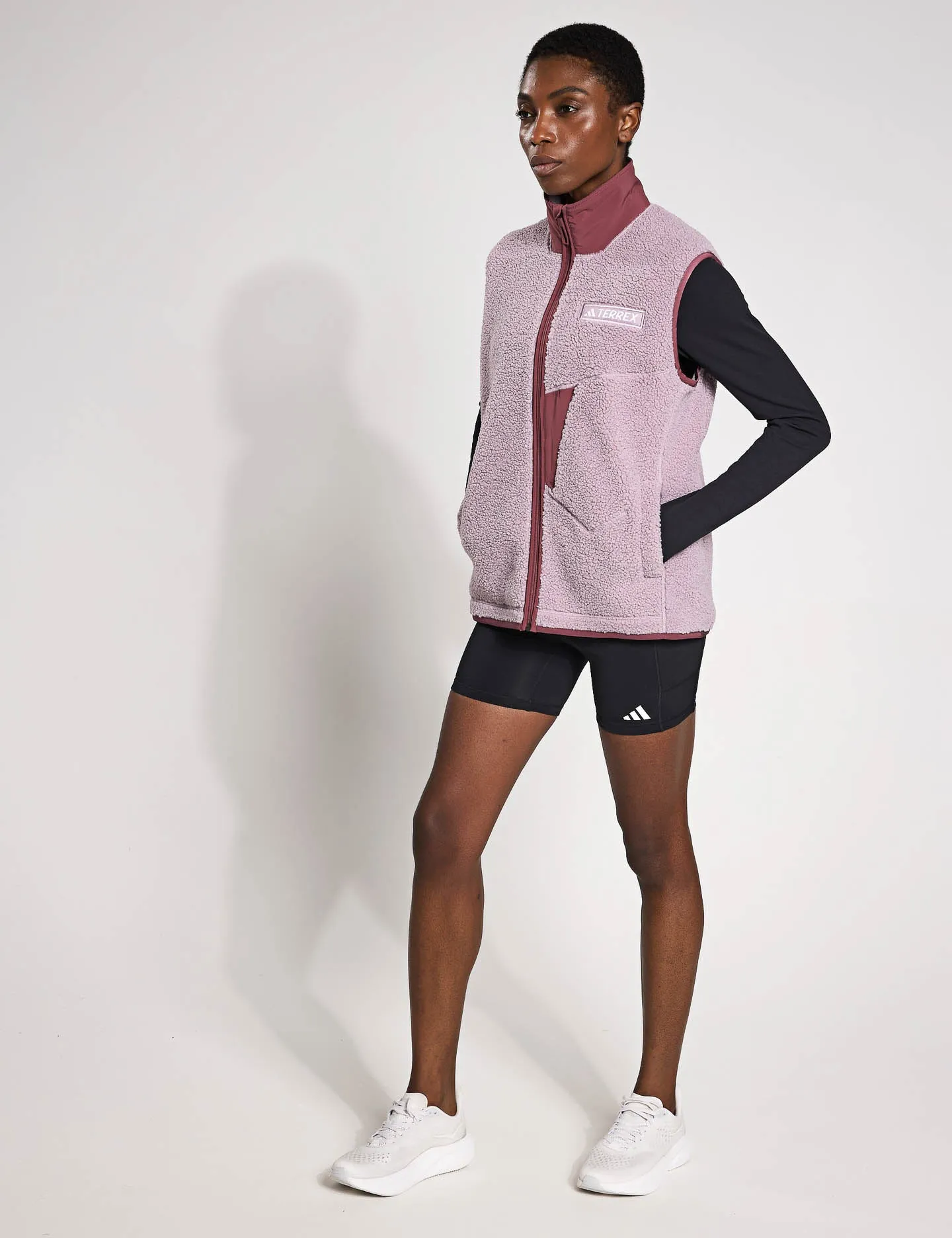 Terrex Xploric High Pile Fleece Vest - Preloved Fig