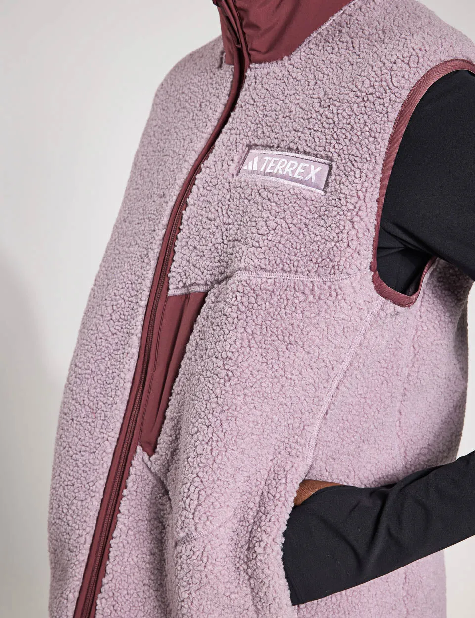 Terrex Xploric High Pile Fleece Vest - Preloved Fig