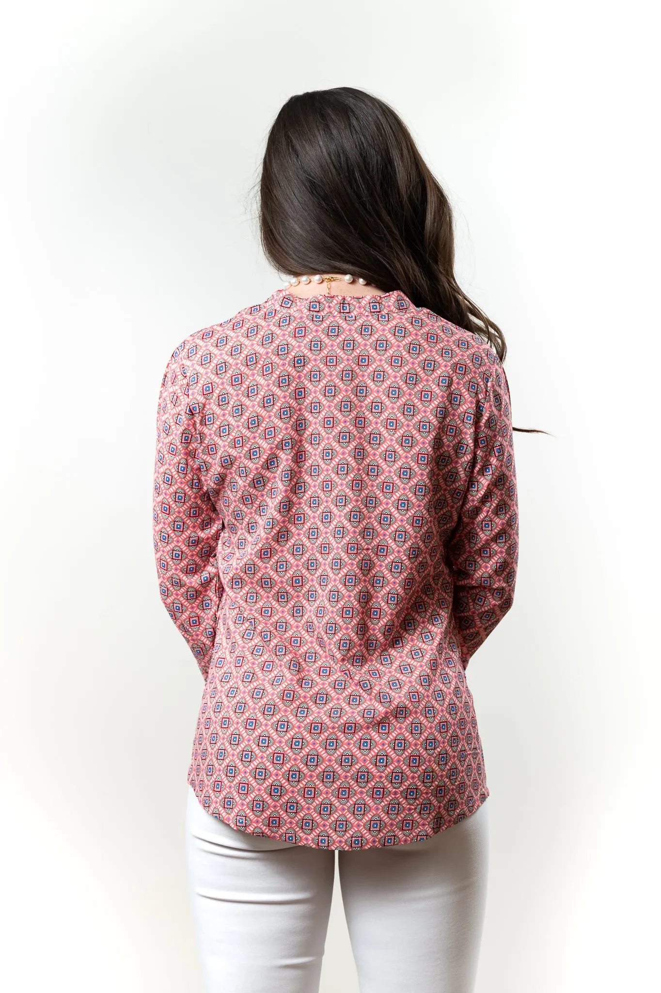 The Eloise Wear Anywhere Coral Print Top