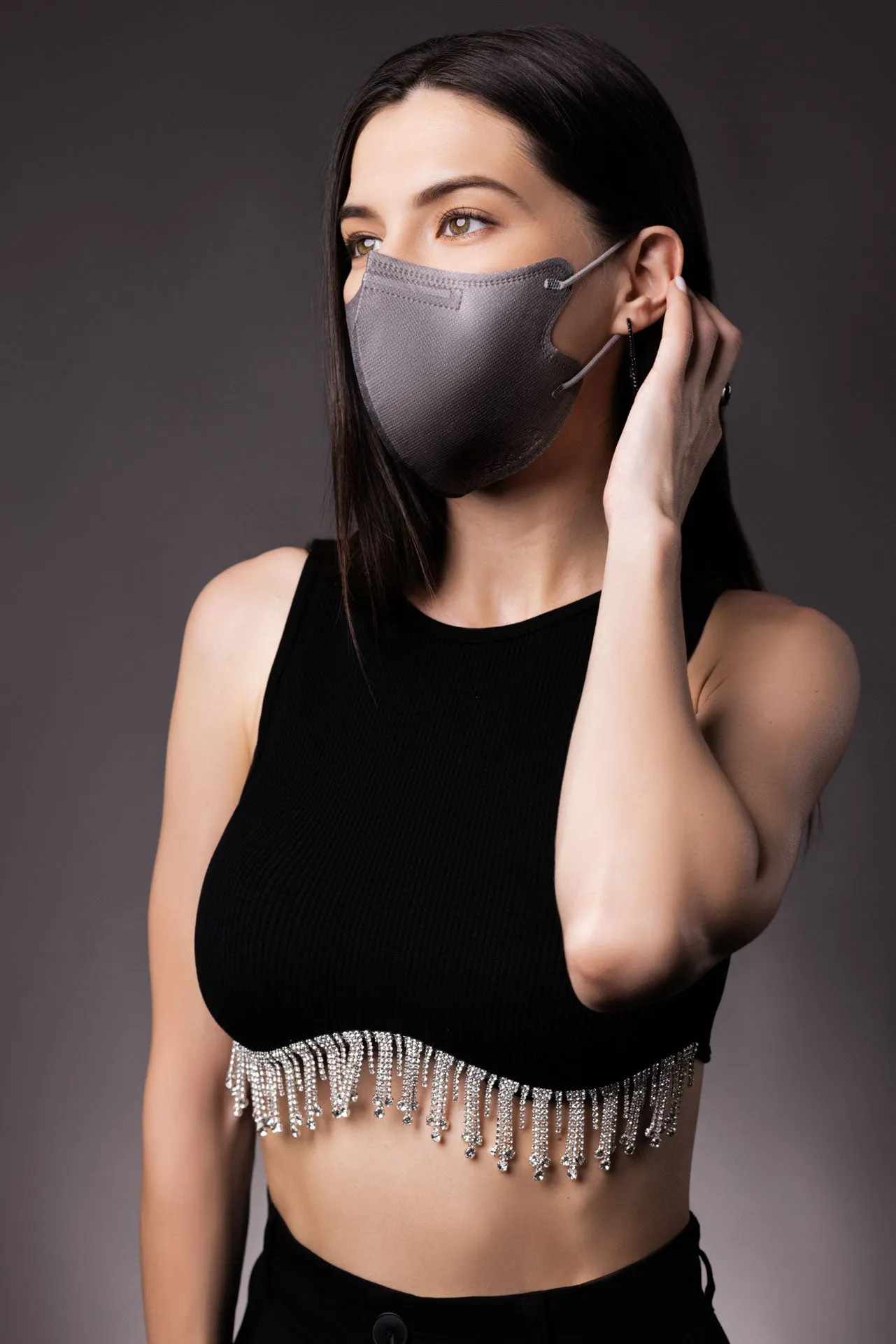 THE REBEL 3-ply 2D Slim Fit Mask - L Size (New Box of 5, Individually-wrapped)