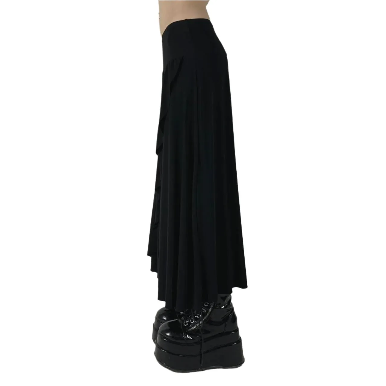 Y2K Black Maxi Skirt (M)