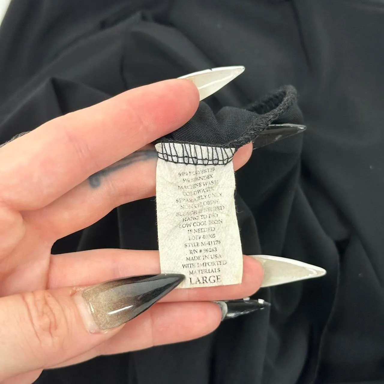 Y2K Black Maxi Skirt (M)